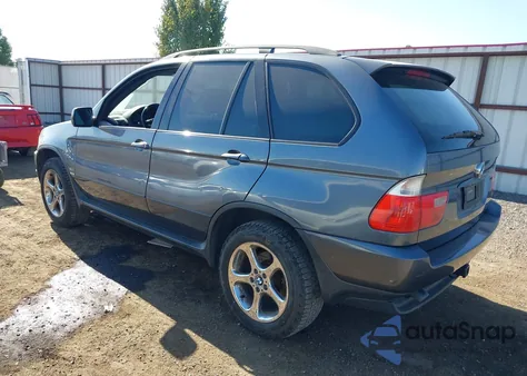 2002 BMW X5 3.0I z USA, uszkodzony, nr VIN 5UXFA53532LP31579